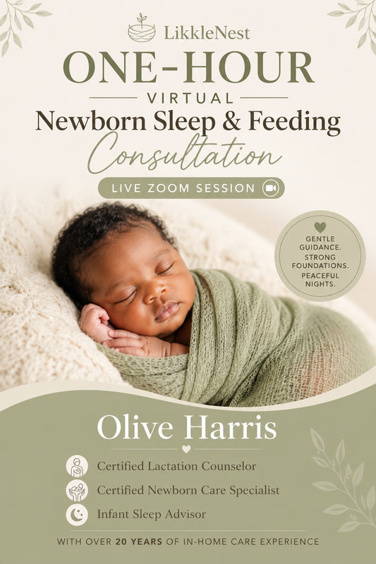 1-Hour Virtual Newborn Sleep & Feeding Consultation (Live Zoom Session)